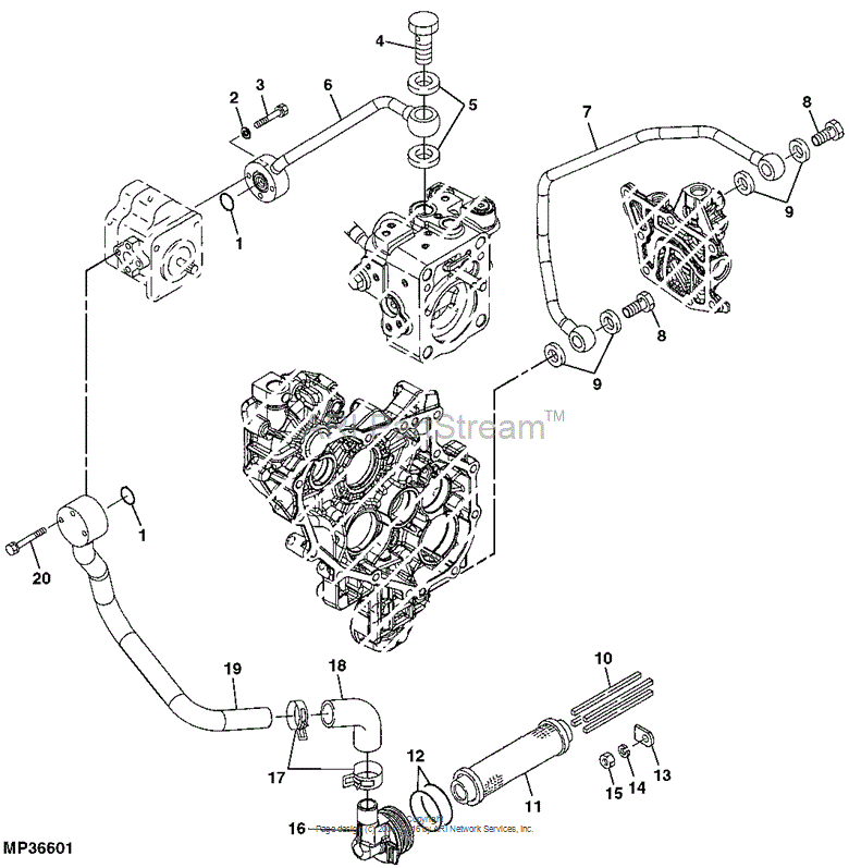 LVU800810 Pipe for JOHN DEERE