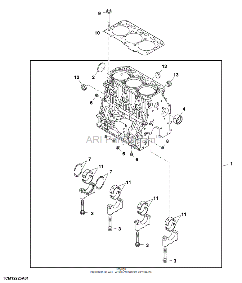 MIU800573 Camshaft Bearing for JOHN DEERE