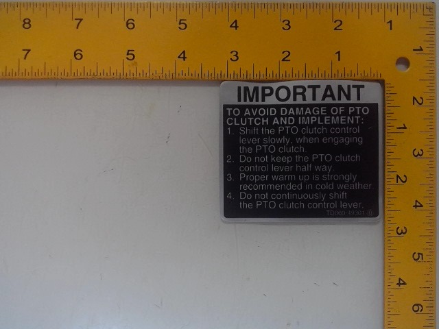 TD060-49300 Decal for KUBOTA