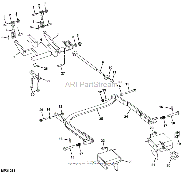 LVA13263 Arm for JOHN DEERE