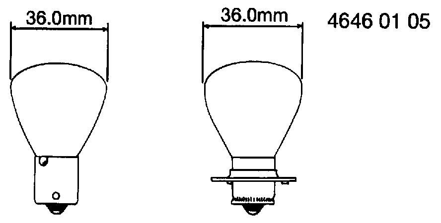 AB2820R Clear Bulb for JOHN DEERE