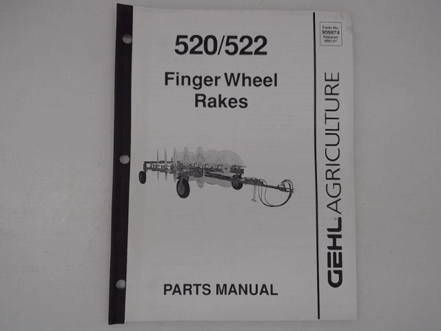 909874 Parts Manual for GEHL MANITOU