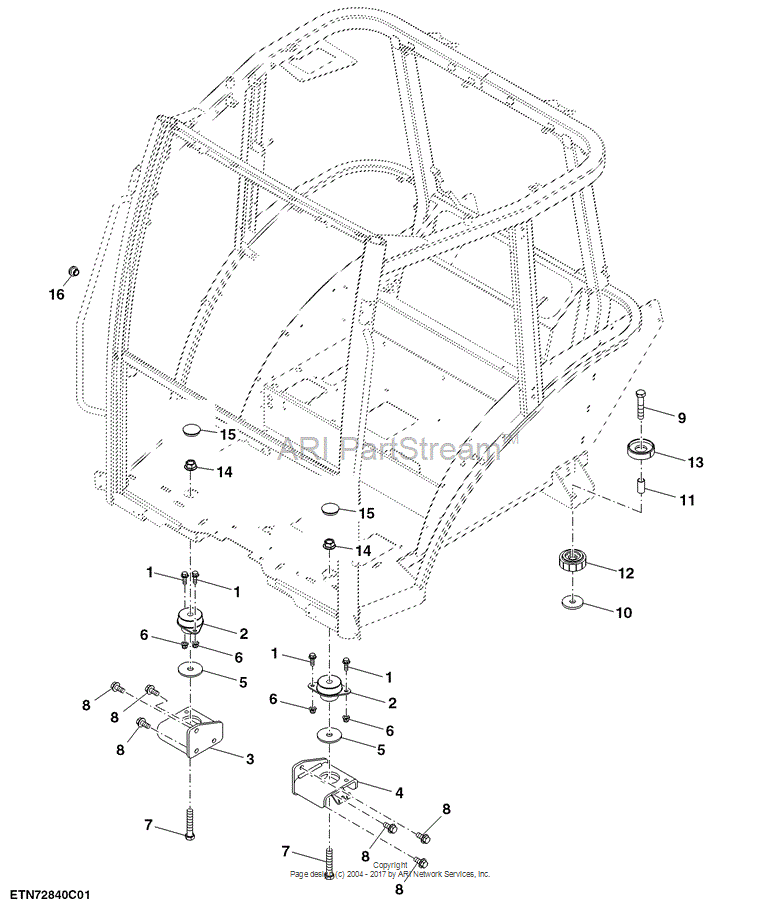 H238030 Cap for JOHN DEERE
