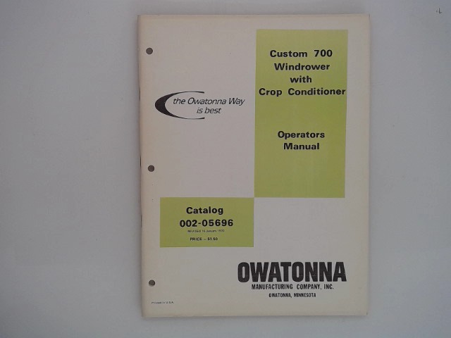 002-05696 Manual for GEHL MANITOU