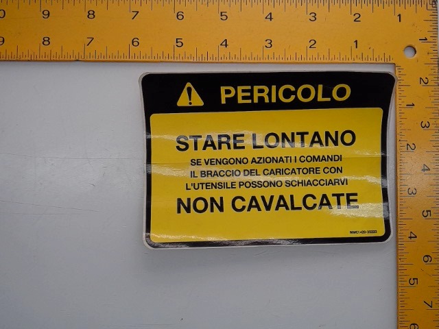 420-35223 Decal for GEHL MANITOU