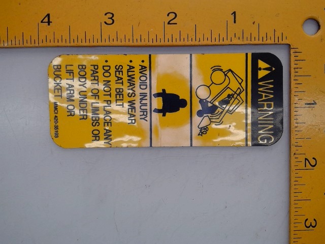 420-35193 Decal for GEHL MANITOU