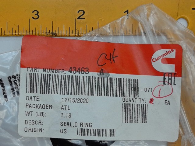 43463 CUMMINS Seal O-ring
