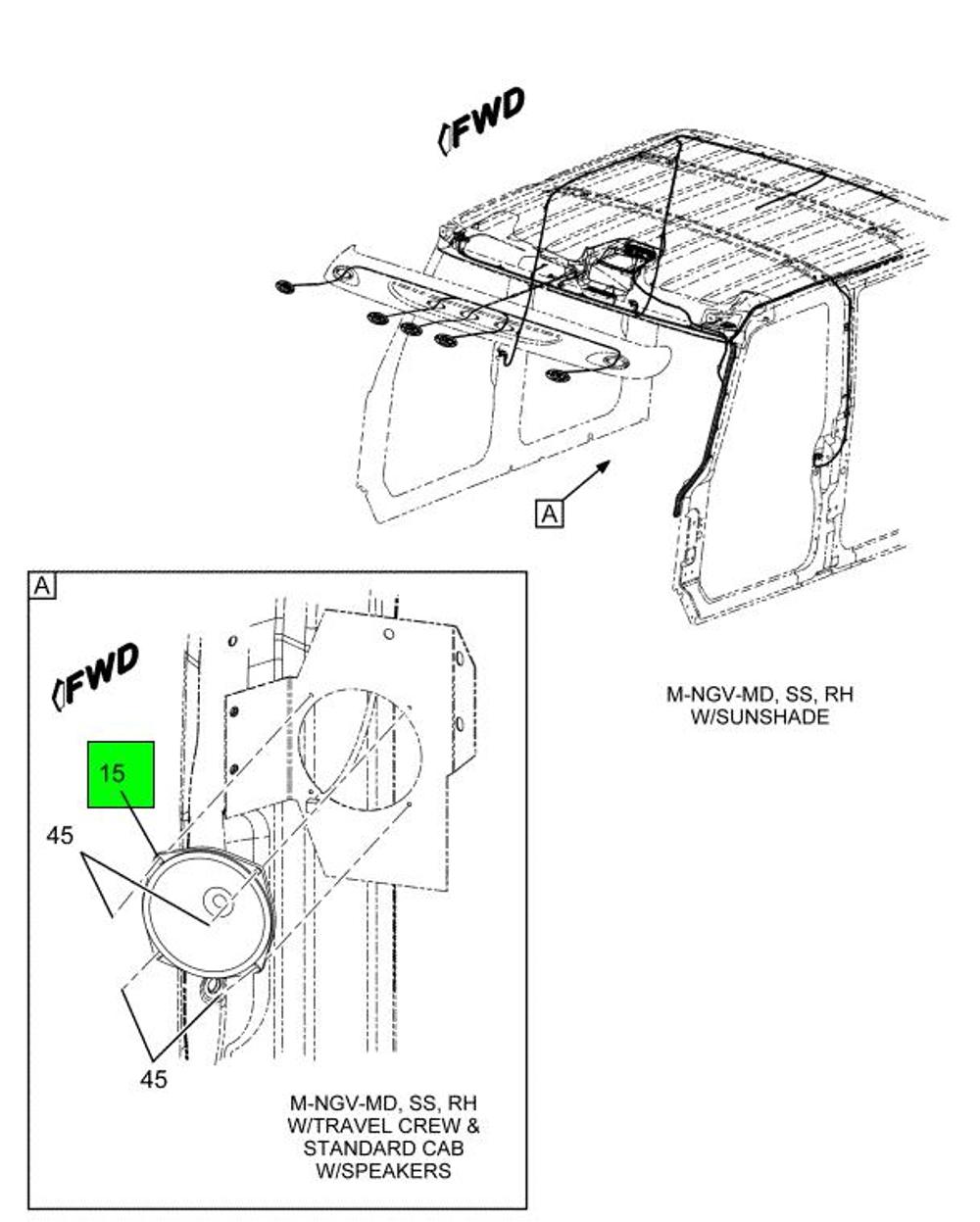 3544621C1 Speaker for NAVISTAR