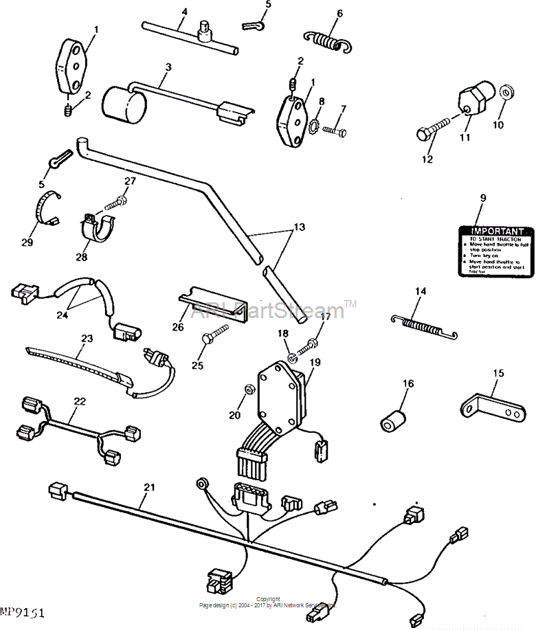 AM107099 Harness for JOHN DEERE
