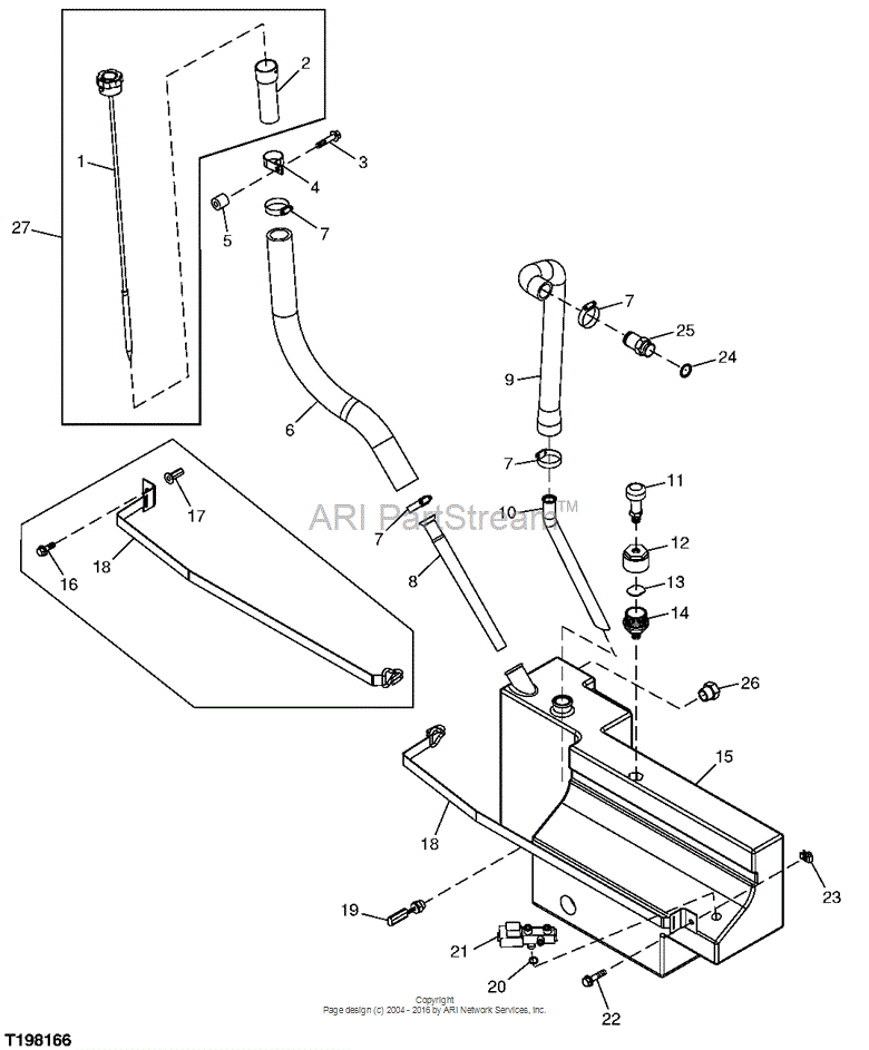 KV15752 Dipstick for JOHN DEERE