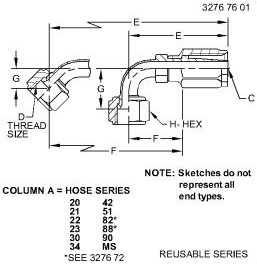 X20330-10-8 Fitting for JOHN DEERE