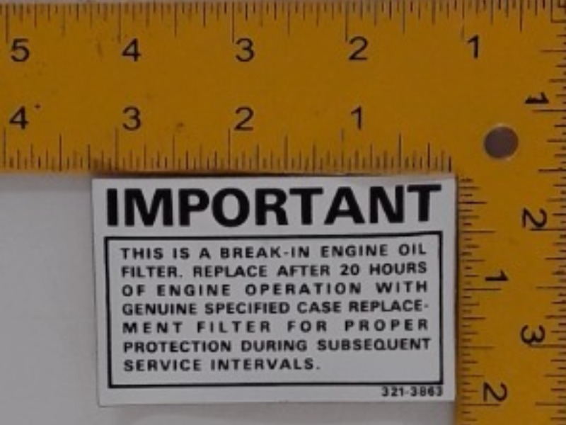 321-3863 Decal for CUB CADET
