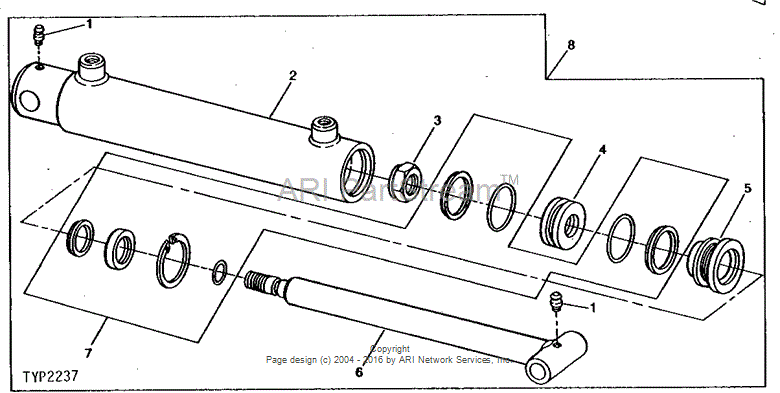 PT9263 JOHN DEERE Cylinder