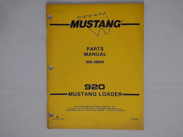 000-38895 Manual for GEHL MANITOU