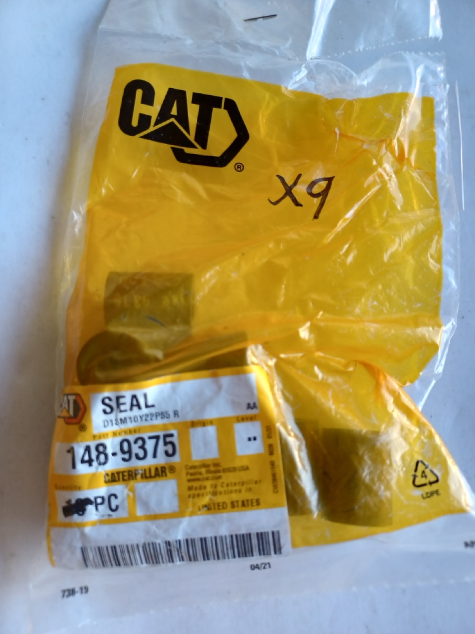 148-9375 Seal for CATERPILLAR