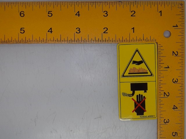 TC030-49580 Label for KUBOTA