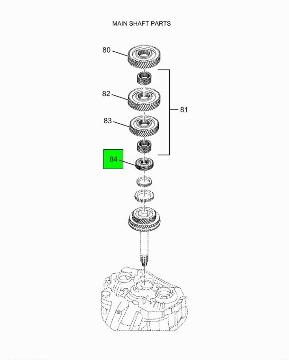 ECS3206 Gear Assembly