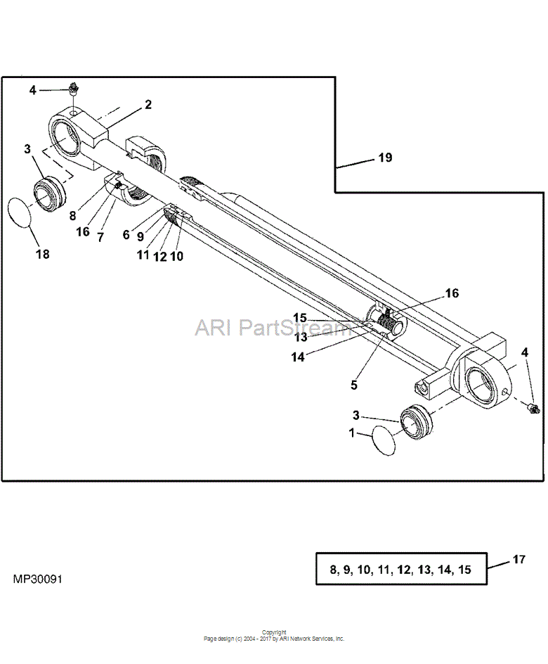 AT260411 Bushing for JOHN DEERE