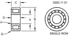 AZ50439 Bearing for JOHN DEERE