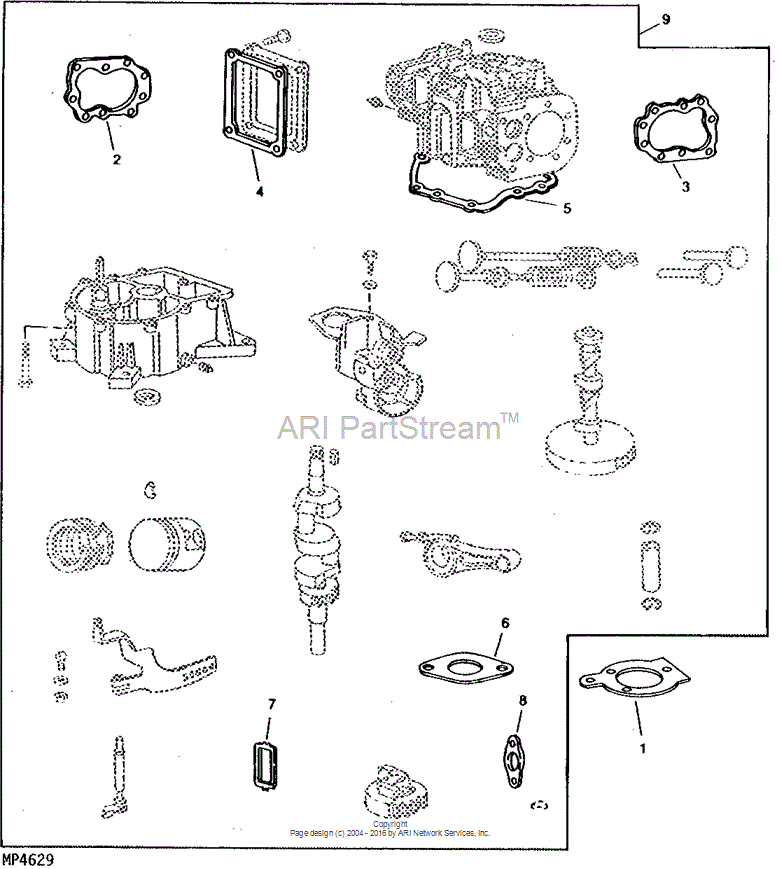 PT9000 Gskt for JOHN DEERE
