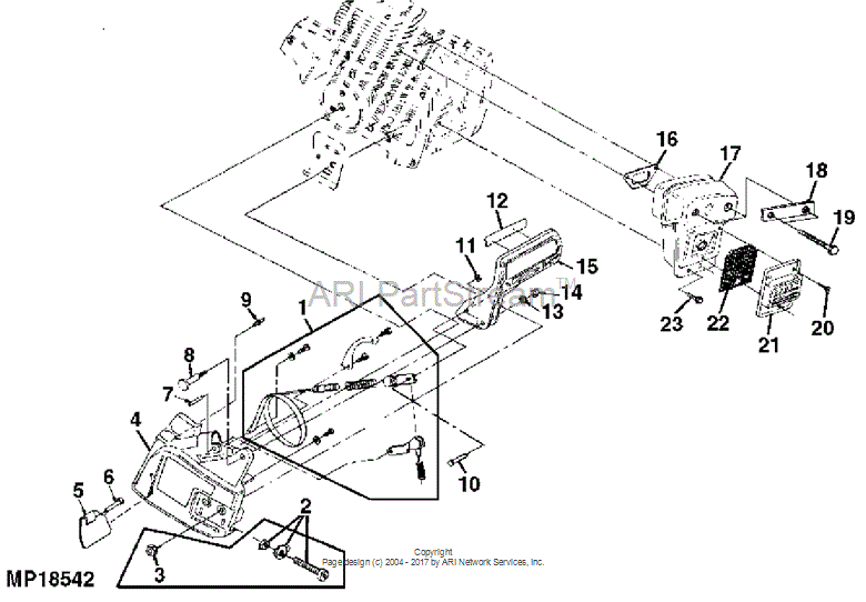 A04889 Gbar Adj for JOHN DEERE