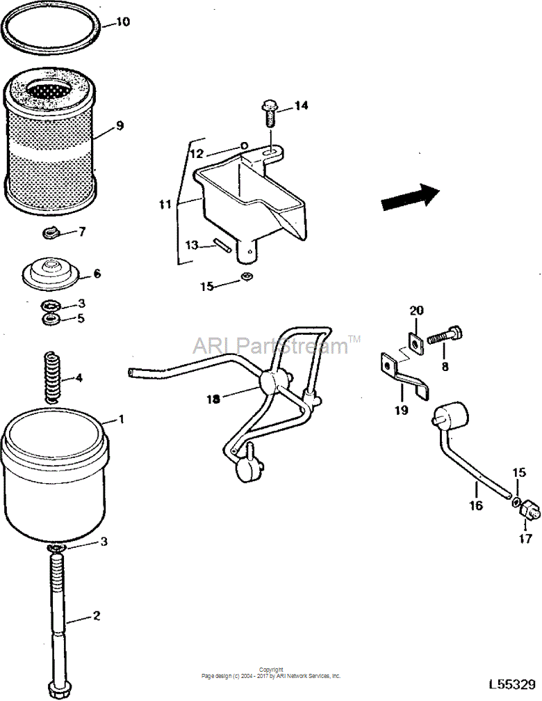 R28593 Retainer for JOHN DEERE
