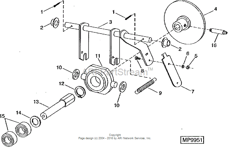 M118083 Shaft for JOHN DEERE