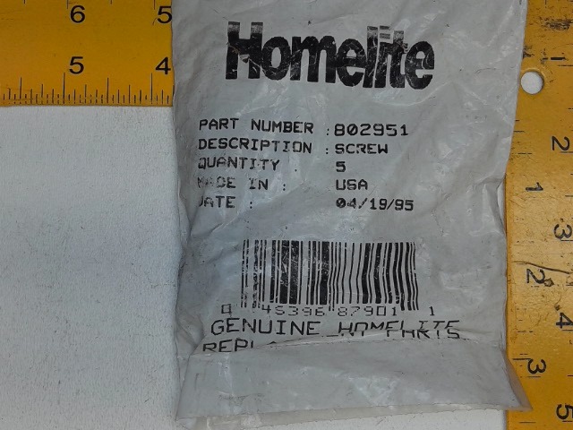 802951 Screw for JOHN DEERE