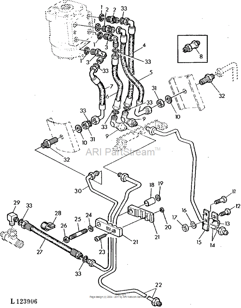 AL41642 Hose Assy for JOHN DEERE