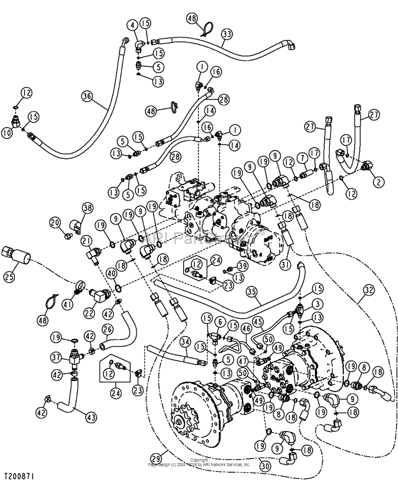AT309868 Oil Line for JOHN DEERE