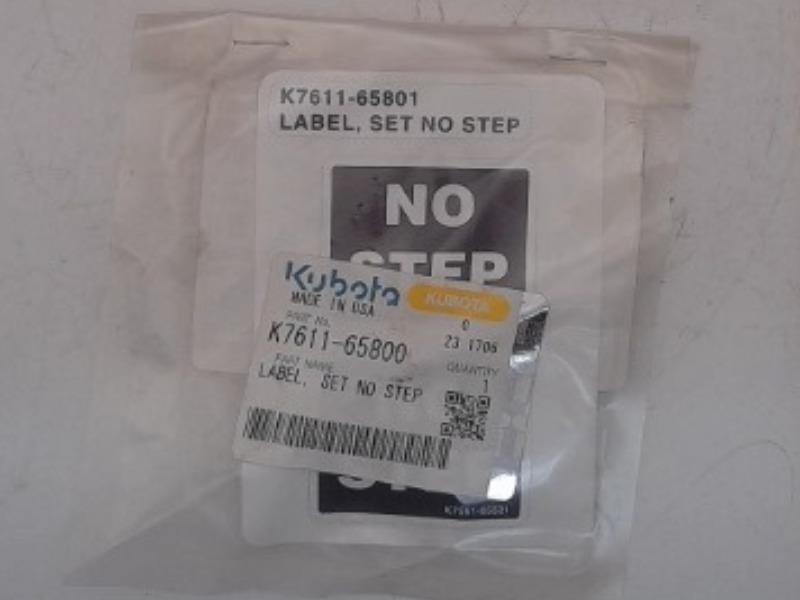 K7611-65800 Label for KUBOTA