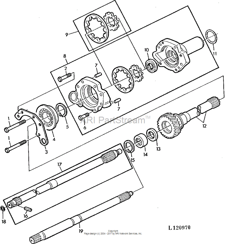 L40834 Drive Shaft for JOHN DEERE