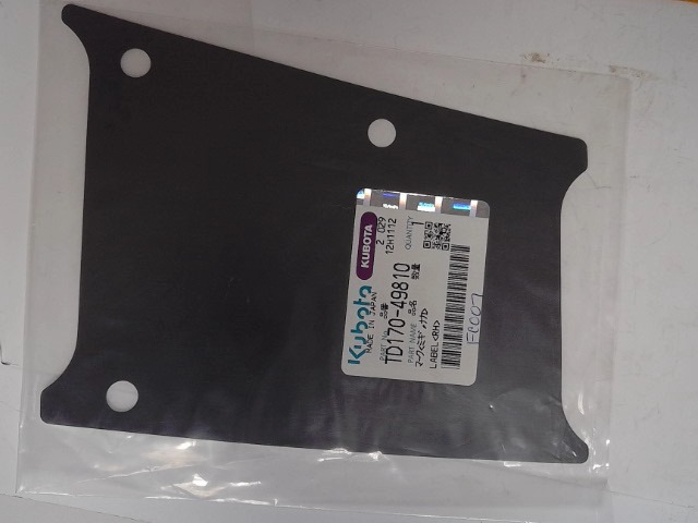 TD170-49810 Decal Rh for KUBOTA