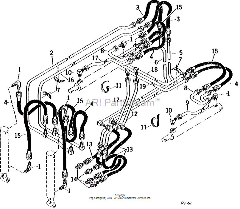 GG170-20764 Hose for JOHN DEERE