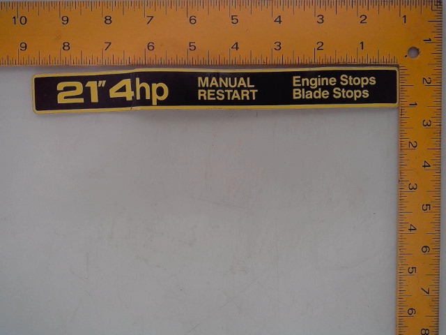PT12418 Lbel for JOHN DEERE