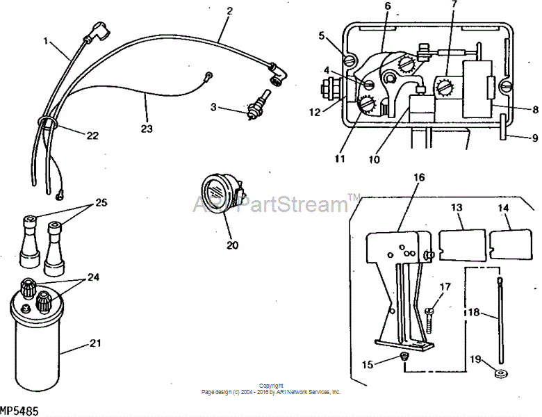 HE160-0382 Stop for JOHN DEERE