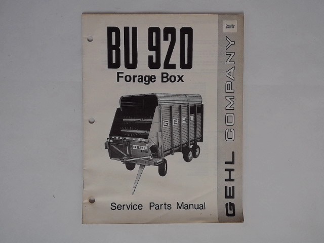 901938 Manual for GEHL MANITOU