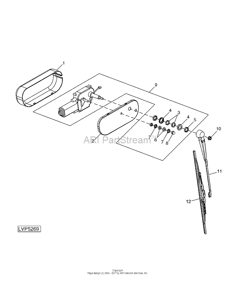 LVB25317 Wiper Kit for JOHN DEERE