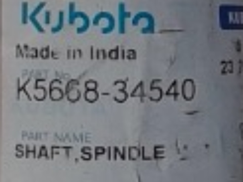 K5668-34540 Shaft for KUBOTA