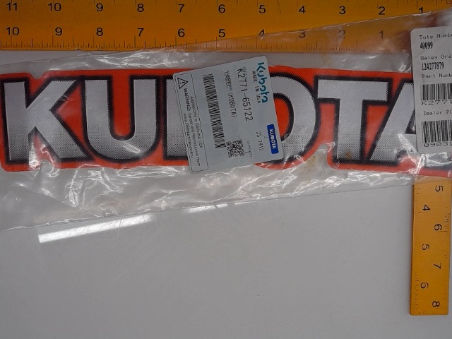K2771-65122 Label for KUBOTA