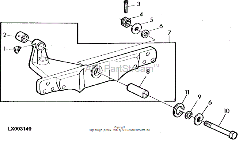 L62836 Bushing for JOHN DEERE
