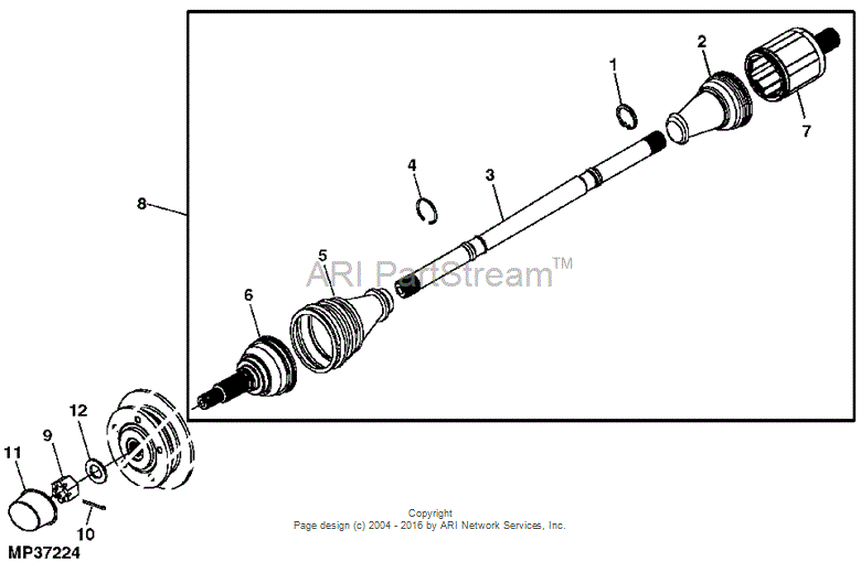 AM136668 Boot Kit for JOHN DEERE