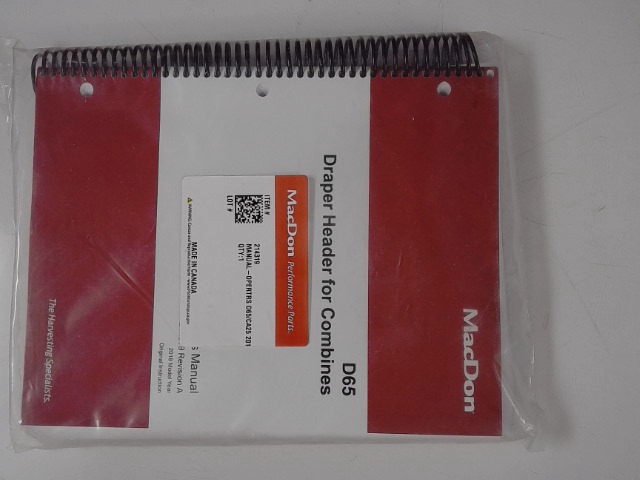 214319 MACDON Manual