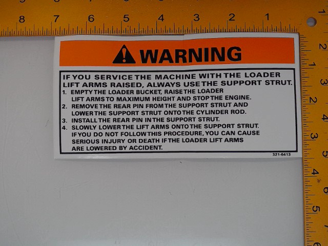 321-6413 Decal for CASE NEW HOLLAND