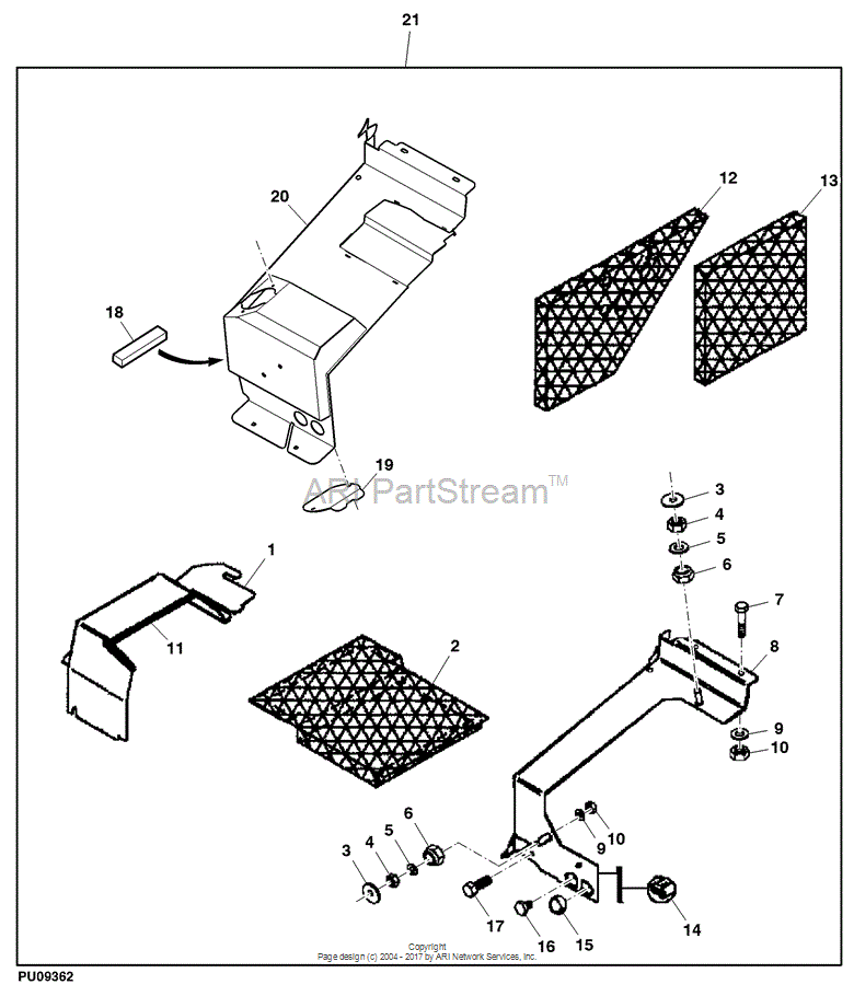 VGB10516 Barrier for JOHN DEERE