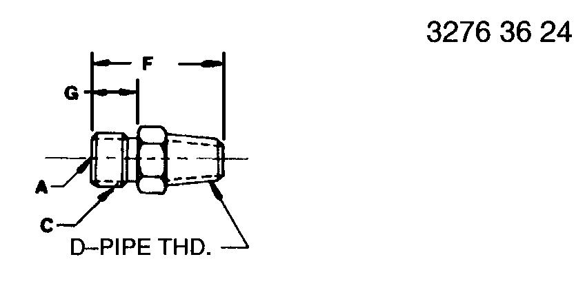 X8-8FU-S Fitting for JOHN DEERE