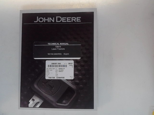 TM1769 Manual for JOHN DEERE