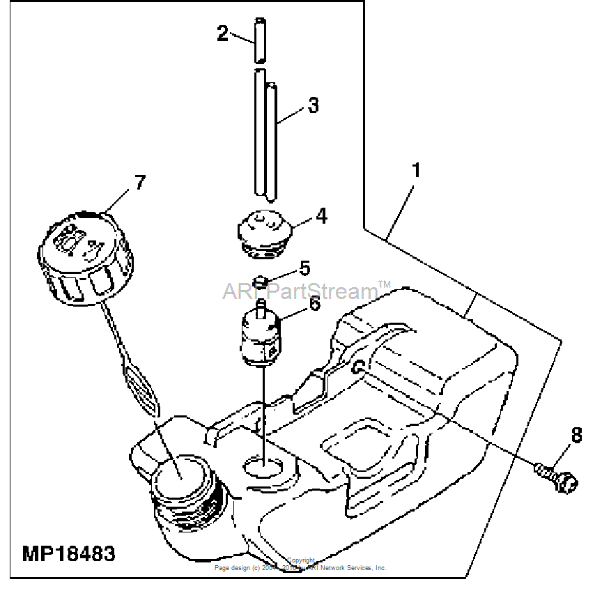 A07783 Fuel Tank for JOHN DEERE