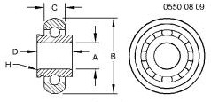 JD9442 Ball Bearing for JOHN DEERE