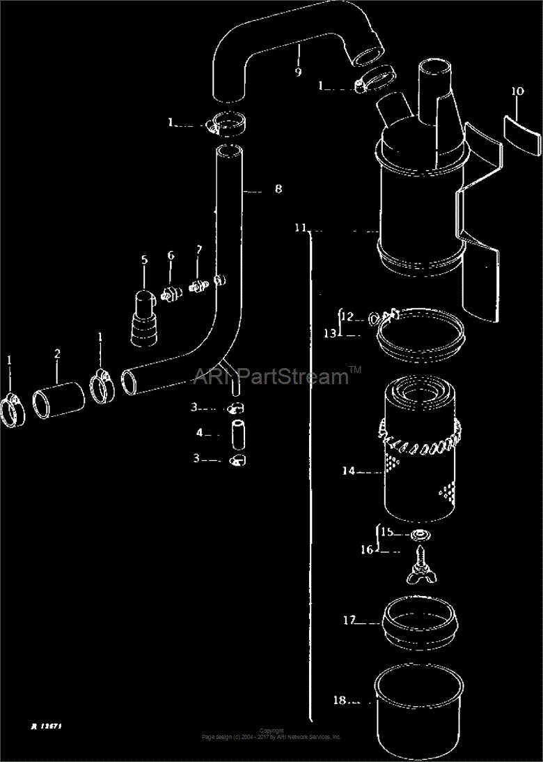 AH20857 Baffle for JOHN DEERE